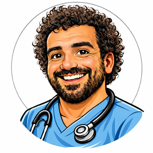 Ahmed Aboutahra - Facharzt für Urologie im Comic-Stil